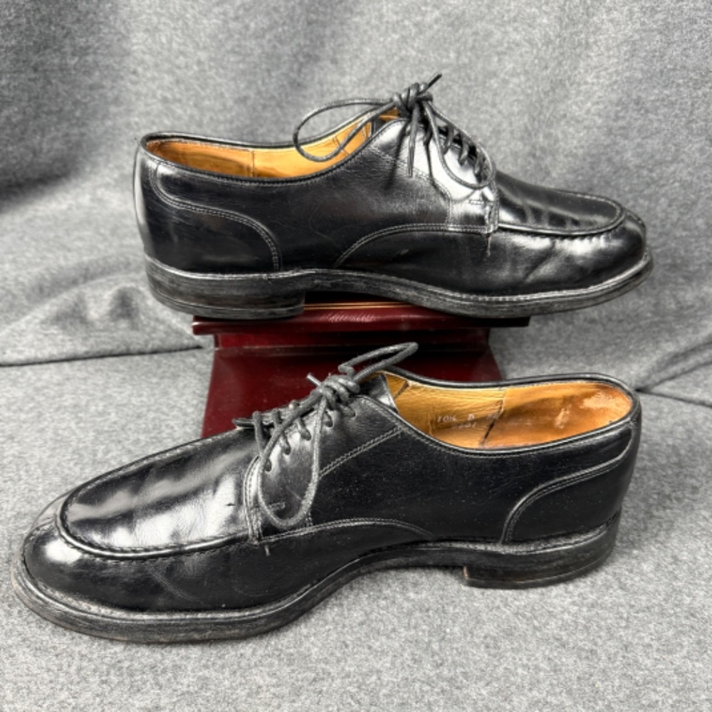 Allen Edmonds Bradley Black Split-Toe Bluchers 10.5D USA